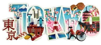 Tokyo Japan Kühlschrankmagnet Reise Souvenir Kühlschrank Dekoration 3D Magnetaufkleber Bastelkollektion