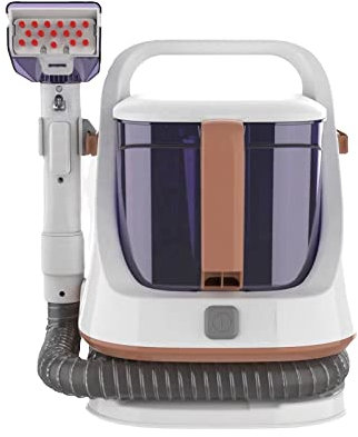 FUNNYBSG Machine de Nettoyage de Tapis, Petits aspirateurs, réservoir d'eau Sale de 1,2 L, Cordon de 5 m, Aspiration de 650 W, 14 kpa, pour la Maison/Le Bureau, Les Animaux de Compagnie, la Voiture,A