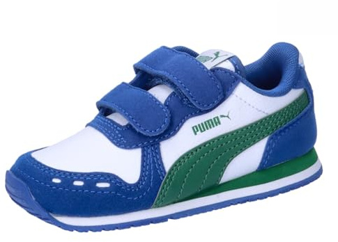 PUMA Cabana Racer Sl 20 V Inf, Zapatillas Unisex niños, Puma White Vine Cobalt Glaze, 27 EU