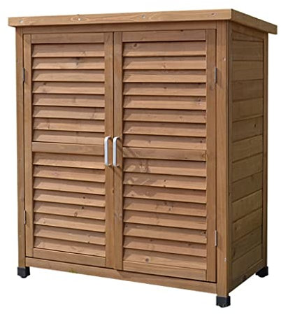 Cassapanche e bauli Armadietto Per Attrezzi Da Giardino, Armadietto Per Scarpe Da Esterno Armadietto Per Scarpe Da Giardino, Cassetta Per Attrezzi Da Balcone In Legno Massiccio Resistente Alla Pioggia
