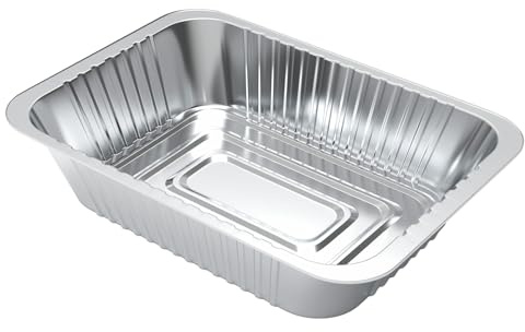 SEAVERRS 20-pack droppbricksfoder för Ninja OG850/OG951 Woodfire utomhusgrill och rökare – kompatibel med OG800 och OG900-serien – engångsfoder av aluminiumfolie för fettbricka, silver