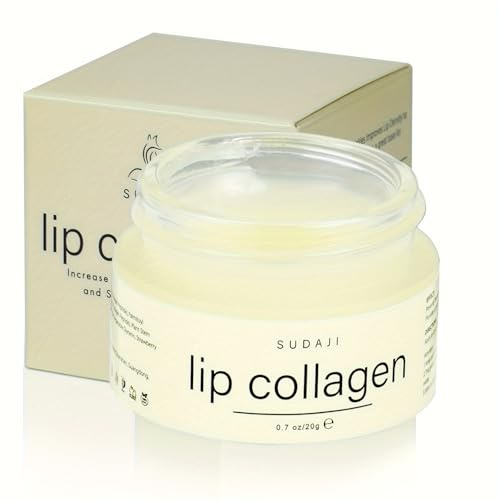Lip Collagen + Peptide 0.7oz, Collagen Lip Mask with Vitamins E, A -Lip balm to Nourish & Hydrate Lips, Lip Moisturizer for Gentle exfoliating (Coconut)