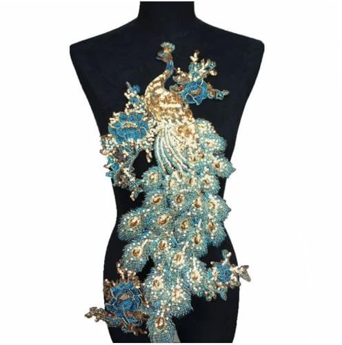 Glixoft Stickerei-Applikation, Hochzeitskleid-Applikation, Pailletten-Applikation, Zum Aufbügeln, Aufnäher, Abzeichen, Applikationen Für Kleid, DIY-Dekoration