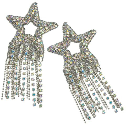 SEWOART 2stücke Strasssteine Zum Aufbügeln Strass-flicken Für Kleidung Und Hüte Diy Applique Dekoration Robuste Und Hautfreundliche Materialien Einfach Anzuwendende Flicken-ornamente