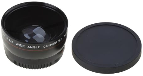 Haoyull Lente ancha de 55 mm 0.45X con porción macro lente de conversión de vidrio óptico a prueba de agua para A77 A280 A290 A590 DSLR