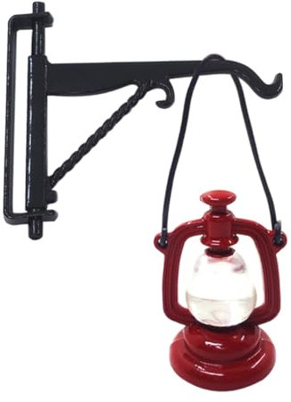 Toyvian 1satz Kerosene Lampe Modell Mit Hänger Vintage Öl-Lampe Für Puppenhaus Dekoration Realistische Details Für Kreative Szenen Und Warme Atmosphäre