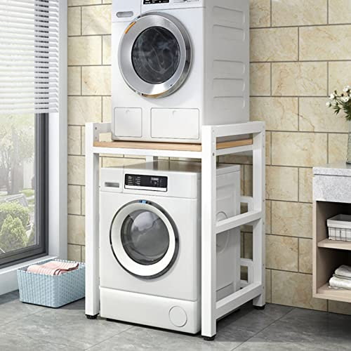 Over Washer Storage Unit, 300kg Load Capacity Drum Washing Machine Cabinet. Washer and Dryer Storage Shelf for Laundry Room, Kitchen, Bathroom Balcony.