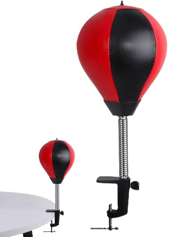 Sac de Frappe de Bureau - Sac de Boxe de Table pour soulager Le Stress, Mini Set de Boxe | Sac de Frappe de Bureau réglable, de Bureau Amusants, équipement de Boxe avec Clip en métal Robuste
