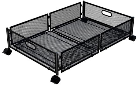 Cesta de almacenamiento debajo de la cama - Espacio de almacenamiento plegable debajo de la cama, caja de almacenamiento para la cama | Bajo cajón con rodillos, cestas de cama plegables con rodillos