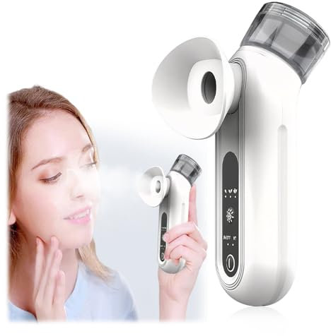 Eye Steamer for Dry Eyes, Heated Nano Mist Sprayer with Hot & Cold Compress Modes, Handheld Face Eye Relief Steam Therapys Machine for Moisturizing & Soothing
