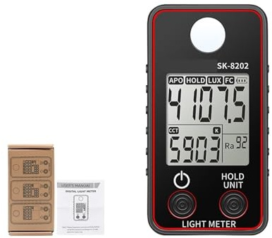 Mesureurs de lumière, Appareil de mesure de l'éclairement de haute précision, appareil de mesure de la température de couleur, appareil de mesure de l'éclairage LED de 0,5 à 300000 lux, mesure de la l