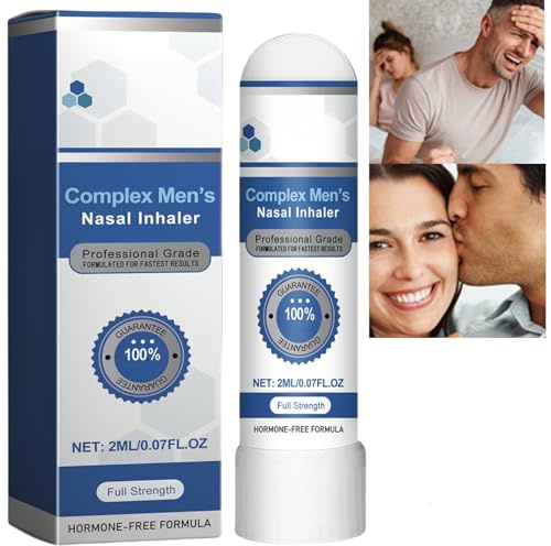 Complex Men's Nasal Inhaler Stick,Nasal I/nhaler,Inhalation for The Nose,Nasal Inhaler,Pros/Tate Wellness Na/sal Inhaler,Natural Nasal Inh/aler Stick for Protate Wellness,Pros/Tate NAS/al Inhaler