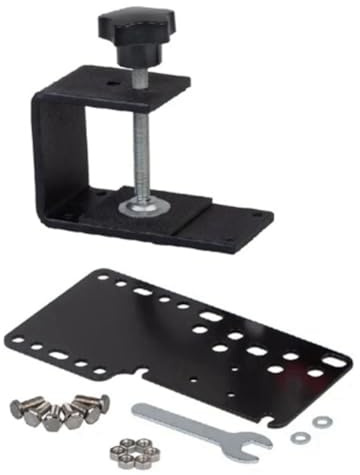 Paaruter Soporte de Freno de Mano USB de Metal Negro SIM Racing Game Placa Fija + Soporte para Freno de Mano