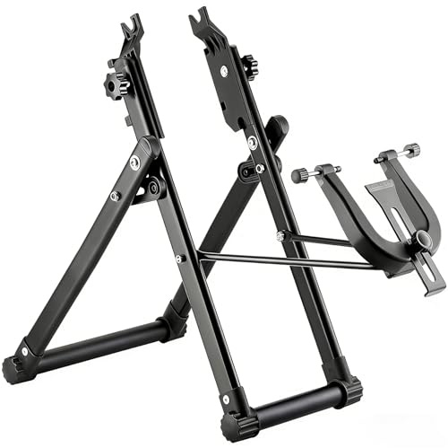 TINMAGI Zentrierständer für Fahrradräder, Zentrierständer Fahrrad, Montageständer für Fahrräder Aluminiumlegierung, Schwerlast Bike-Reparatur Maintenance Support Faltbarer Fahrradständer