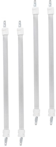 BESPORTBLE Lot de 4 Tubes Chauffants en Quartz 27 CM pour Chauffage Portable Élément Chauffant Tubulaire Électrique en Verre Résistant à la Chaleur Pièces Détachées pour Radiateur