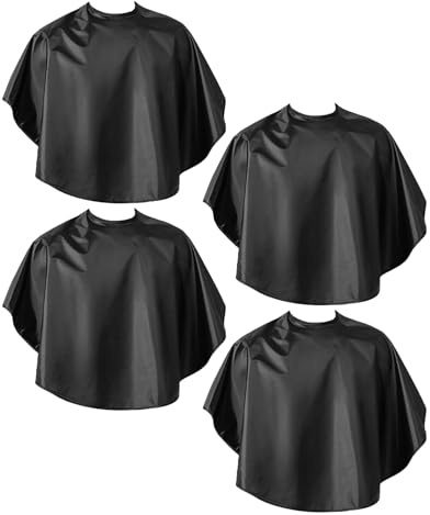Veemoon 4pezzi Corta per Salone di Bellezza per Tinture e Shampoo Adatta per Barbieri e Truccatori Chiusure Regolabili per Vestibilità Rapida