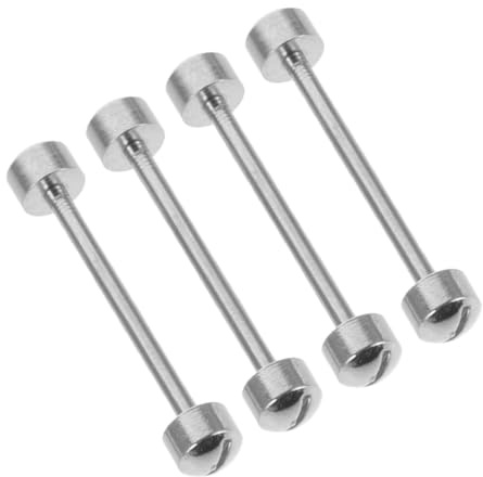 VALICLUD Kit de Reparación de Correas de Reloj 4 Piezas Varillas de Conexión de Acero Inoxidable 18 Mm Pasadores de Asa de Reloj Tubo Tornillo para Accesorios de Reparación y Mantenimiento