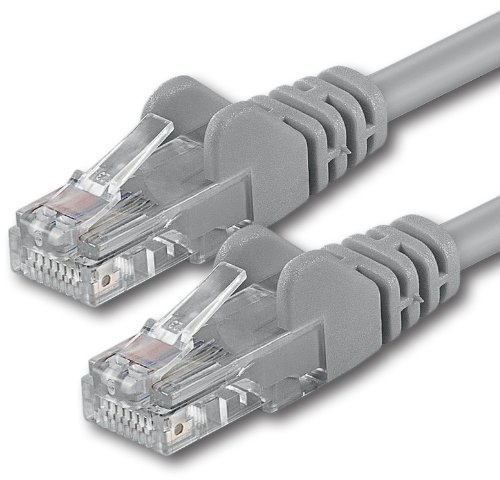 1aTTack.de 10m - gray - 1 piece - CAT.6 CAT6 Ethernet LAN network cable 1000 Mbit/s patch cable