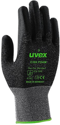 Uvex C300 Foam Arbeitshandschuhe - 1 Paar Schnittschutzhandschuhe - 10/XL 10/XL