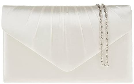 fi9® , Damen Clutch Elfenbein elfenbeinfarben