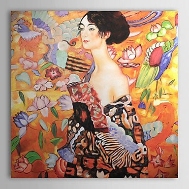 dipinti a mano Gustav Klimt dipinto a olio con telaio allungato