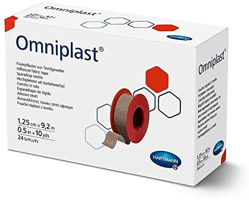Omniplast - Cerotto di fissaggio, 1,25 cm, 24 rotoli