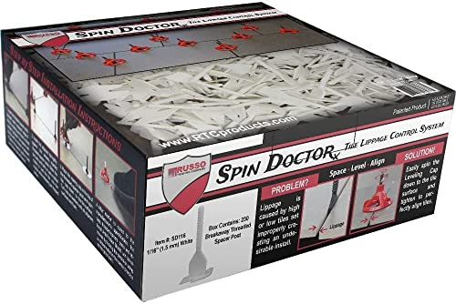 Spin Doctor Fliesen-Nivelliersystem, 1,5 mm, 1 Box mit 250 Stück