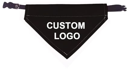 Muka Hundehalstücher mit Halsband Hunde Bandana Kopftücher Einstellbare Hunde Dreiecks Halstuch personalisiert Bestickt mit Namen, Telefonnummer