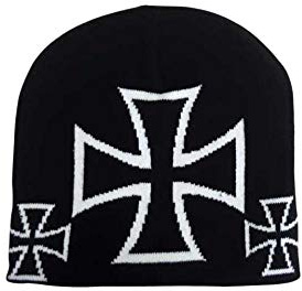kenai dark Beanie Mütze Eisernes Kreuz, Beanie EK, Beanie hat Iron Cross, Iron Cross Beanie, Cooler Beanie