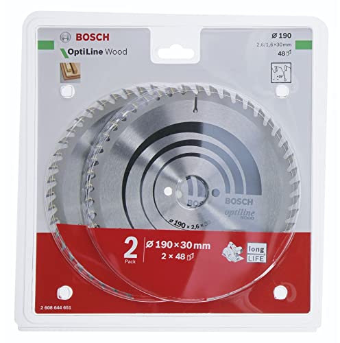 Bosch 2X Optiline Wood 190x30x2.6/1.6x48T
