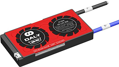 Daly Smart BMS 4S Li-Ion 12V 30A, Placa Protección Inteligente PCB para Batería de Litio con Can, 485, BT, Equilibrio, NTC para Herramienta Eléctrica, Energía Solar Iluminación
