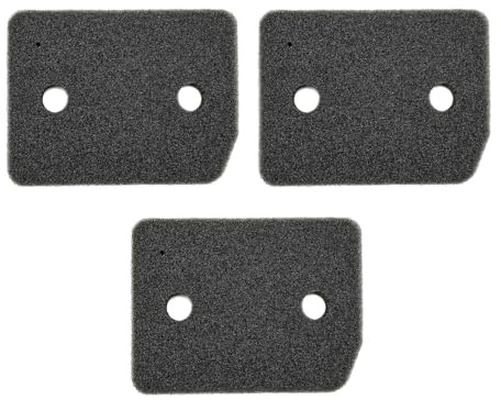 3x Trade-Shop Sponge Filter/Foam Filter/Filter Mat Compatible with Miele TCF650WP TWF640WP TSF643WP TWF660WP TSF663WP TCD440WP TCD450WP TWD440WP