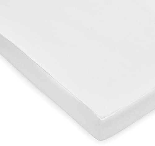 Anti-Allergy Fully Enclosed Cot Mattress Protector, 100% Cotton Jersey, Waterproof Reverse, Zip Closure, Antimicrobial Protection, 60 x 120cm, Machine Washable