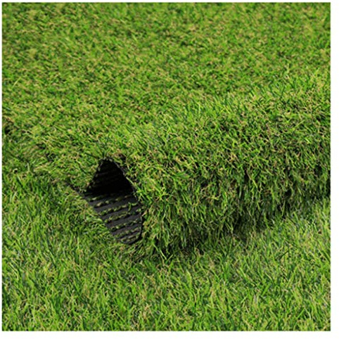 Gazon Artificiel 30 mm de Hauteur de Pile, Tapis de Faux Gazon Vert de Simulation Doux et Durable adapté pour Le Toit, Le Balcon, Le Jardin, 2 x 1 m (2 x 1,5 m)