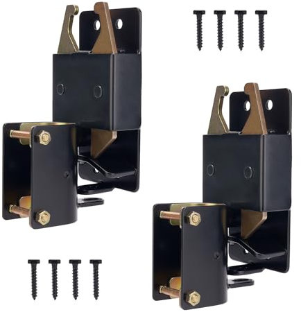 HILLMASTER Robuster 2-Wege-Farmtorriegel, Zwei-Wege-Zauntorriegel für Metalltore, Viehtorriegel, Rinder, Tor-Hardware für Pferde, Ranches (Schrauben und Anleitung im Lieferumfang enthalten), 2 Stück
