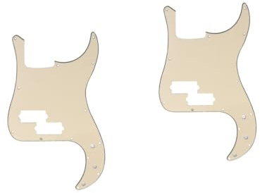 TOYANDONA 2stücke Lagiges Pb Bass Pickguard Mit Löchern Kratzfeste Schutzplatte Bass Ersatzteil Beige Schützt Ihr Instrument Und Verleiht Ihm Eine Ansprechende