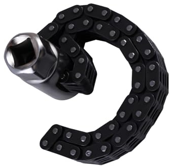 AOMIKITSTU Ketten-Ölfilterschlüssel, 12cm Schwere Kette Typ Ölfilterschlüssel, 44 Knoten Multi-ketten Kettenschlüssel