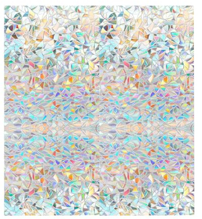 ASelected 45 x 500 cm Fensterfolie Blickdicht Selbsthaftend 3D Fensterfolie Statisch Haftend ohne Klebstoff Sichtschutzfolie Fenster für Büro Wohnzimmer