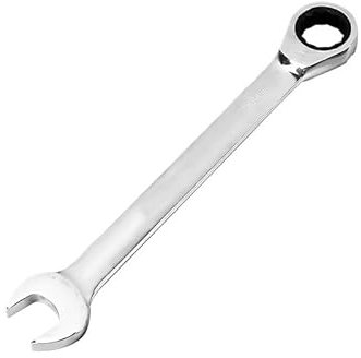 HESHUWEN Llaves Fijas con Carraca Llave combinada de trinquete, 14, 15, 16, 17, 18, 19, 20, 21, 22, 23, 24, 25, 26, 27mm, Anillo de Engranaje, 1 ud. Llave Carraca(26mm)