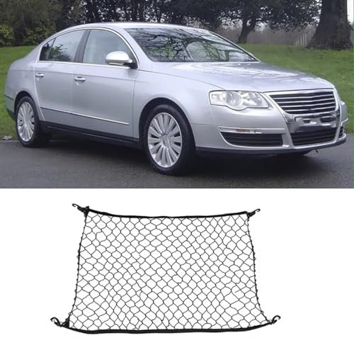 yinmeichun Gepäcknetz Auto für VW Passat B6 2006-2011, Kofferraum Netz -Kofferraumnetz Auto, Gepäcknetz -Kofferraumnetz -Mit Flexiblem Design - Hält Gegenstände Fest Und Sicher