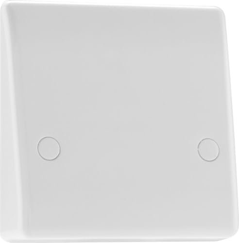 BG Electrical Single Cooker Flex Outlet Plate, Bottom Entry, Round Edge, Nexus 800 Series, White Moulded, 45A, 879
