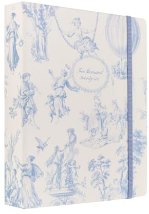 Kokonote Terminplaner 2026 Planer Kalender 2026 Buchkalender Versailles - Schülerkalender 2025/2026 Wochenplaner Schulplaner 2026 Ringbuch - Aesthetic School Stuff - Weiß Blau