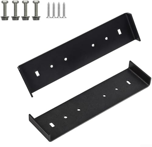 Kit de montaje de soporte de buzón de metal resistente con tornillos, soportes resistentes a la intemperie, adecuados para varios entornos al aire libre