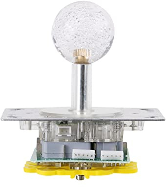 Yechiry LED Färgglad Upplyst Joystick Växlarbar 4 Till 8-vägs Arkadspelsdelar för Barn och Vuxna Plast Metall
