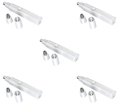 5 set med nästrimmer kraftfull motor smidig skärning kompakt storlek för vuxna kvinnor män vit, 13 x 2,5 x 2,5 cm