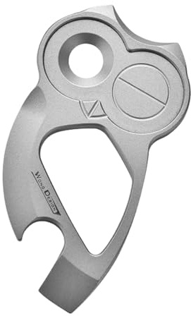Pied de biche en titane EDC,Barre de Levier,Petit Pied Biche,Levier Multifonction Titan EDC,Pry Bar,pour Camping, Randonnée et Bricolage
