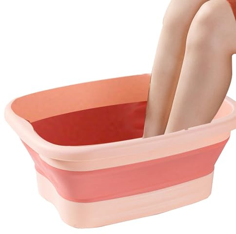 Foot Spa - per pedicure, 40 x 32 x 17 cm, leggera vasca massaggiante per piedi, vasca idromassaggio per piedi, vasca da bagno portatile per pediluvi e vasca idromassaggio per donne, bambini