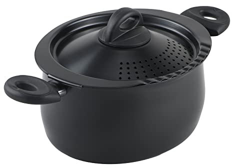 Bialetti Trends Collection 5 Litro Pentola per Pasta; Nero; Giardino; Prato; Manutenzione