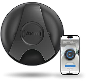 IQAir Atem Car Portable HEPA Air Purifier, Filters for Pollution, Odors, Gases, Car Fumes, and Asthma Triggers, Bacteria, Viruses, Great for Travel or Daily Commute, Swiss Design, Made in Germany