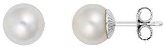 CHRIST Damen-Ohrstecker 925er Silber rhodiniert Süßwasserperle One Size 87475042